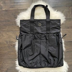 Lululemon Black Nylon Gym Tote Bag